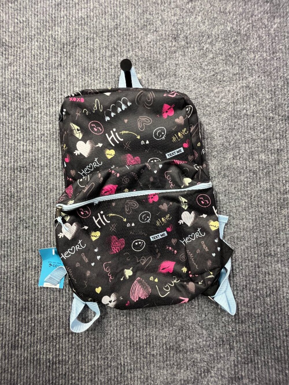 Global Degree Girls Backpack Two Zipper NWT "Love" Back to School Adjustable